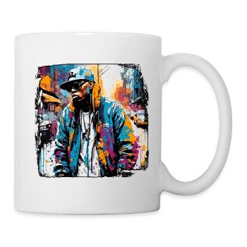 Rapper / Hip Hop / Song / Cool / Rhymes / Beat - Mug - white - Right