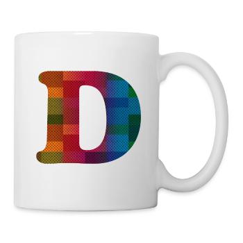 Letter D Vintage - Mug - white - Right