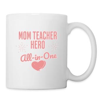 Mom Dad Teacher Homeschool Student Love Education - Mug - white - Right