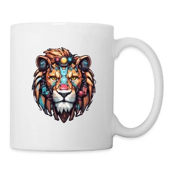 Robot Animal / AI / Mechanized Animals / Comic - Mug - white - Right