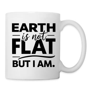 Satire Flat Earth Ironic Jokes - Mug - white - Right