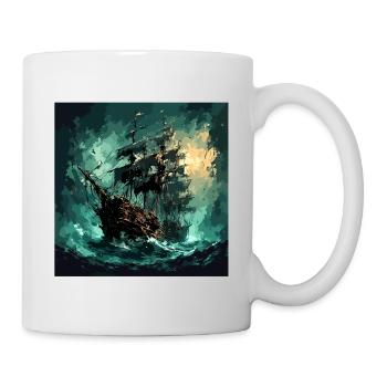 Ship / Boat / Anchor / Sea / Ocean / Captain - Mug - white - Right