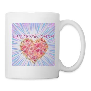 Weltbeste Mama - Tasse - Weiß - Rechts