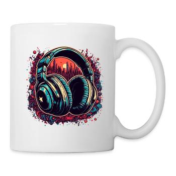 Headphones / Audio / Music / Sound / Cool - Mug - white - Right