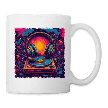 Casque / Audio / Musique / Son / Cool - Mug blanc - blanc - Droite
