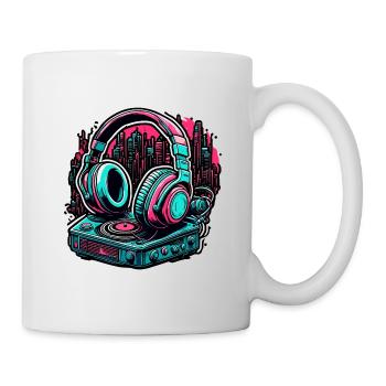 Casque / Audio / Musique / Son / Cool - Mug blanc - blanc - Droite