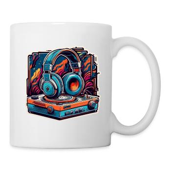 Casque / Audio / Musique / Son / Cool - Mug blanc - blanc - Droite