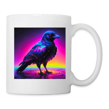 crow/raven art - Mug - white - Right
