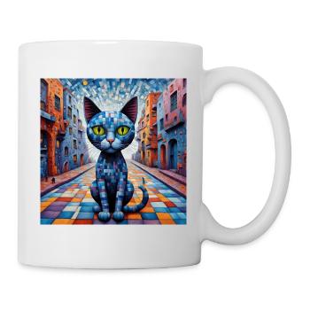Surreal Pop Animals 11 Cat - Mug - white - Right