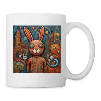 Surreal Pop Animals 9 Rabbit - Mug blanc - blanc - Droite