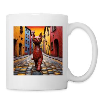 Surreal Pop Animals 7 Cat - Mug - white - Right