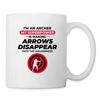 Bogenschießen Ziele Bogenschütze Bullseye Schießsport - Tasse - Weiß - Rechts