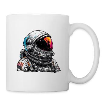 Astronaute / Espace / Vaisseau spatial / Vaisseau spatial / Lune - Mug blanc - blanc - Droite