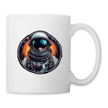 Astronaute / Espace / Vaisseau spatial / Vaisseau spatial / Lune - Mug blanc - blanc - Droite