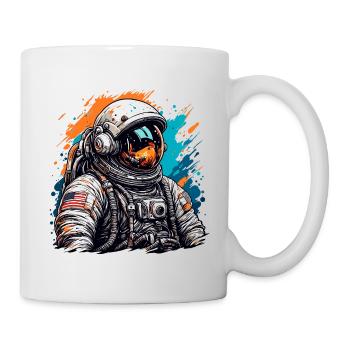 Astronaute / Espace / Vaisseau spatial / Vaisseau spatial / Lune - Mug blanc - blanc - Droite