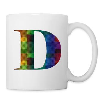 Letter D Vintage - Mug - white - Right