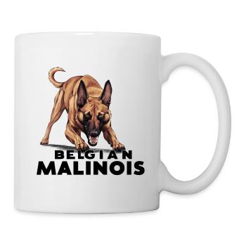 Belgian Malinois - Tasse - Weiß - Rechts