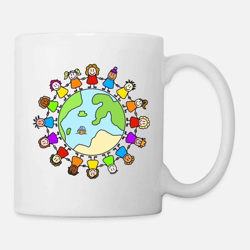one world - Journée mondiale de l’enfance - Mug blanc - blanc