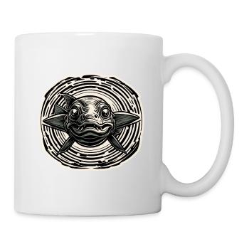 Fisch / Tier / Aquarium / Wasser / Teich / See - Tasse - Weiß - Rechts
