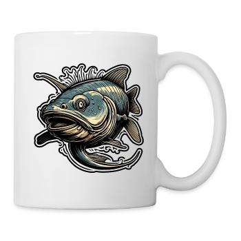 Fisch / Tier / Aquarium / Wasser / Teich / See - Tasse - Weiß - Rechts