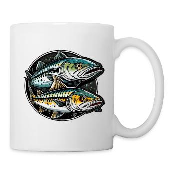 Fisch / Tier / Aquarium / Wasser / Teich / See - Tasse - Weiß - Rechts