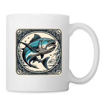Fisch / Tier / Aquarium / Wasser / Teich / See - Tasse - Weiß - Rechts
