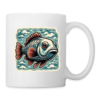 Fisch / Tier / Aquarium / Wasser / Teich / See - Tasse - Weiß - Rechts