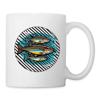 Fisch / Tier / Aquarium / Wasser / Teich / See - Tasse - Weiß - Rechts