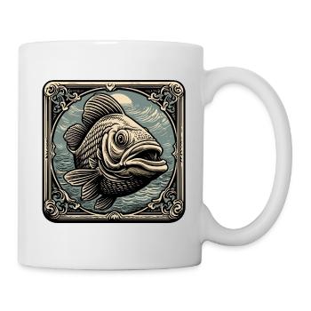 Fisch / Tier / Aquarium / Wasser / Teich / See - Tasse - Weiß - Rechts