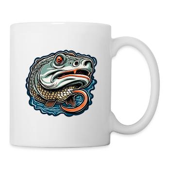 Fisch / Tier / Aquarium / Wasser / Teich / See - Tasse - Weiß - Rechts