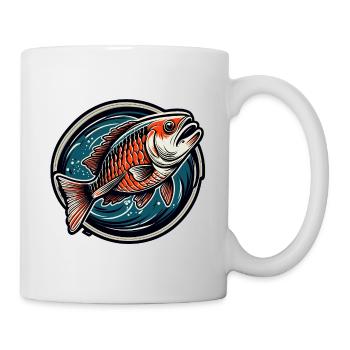 Fisch / Tier / Aquarium / Wasser / Teich / See - Tasse - Weiß - Rechts