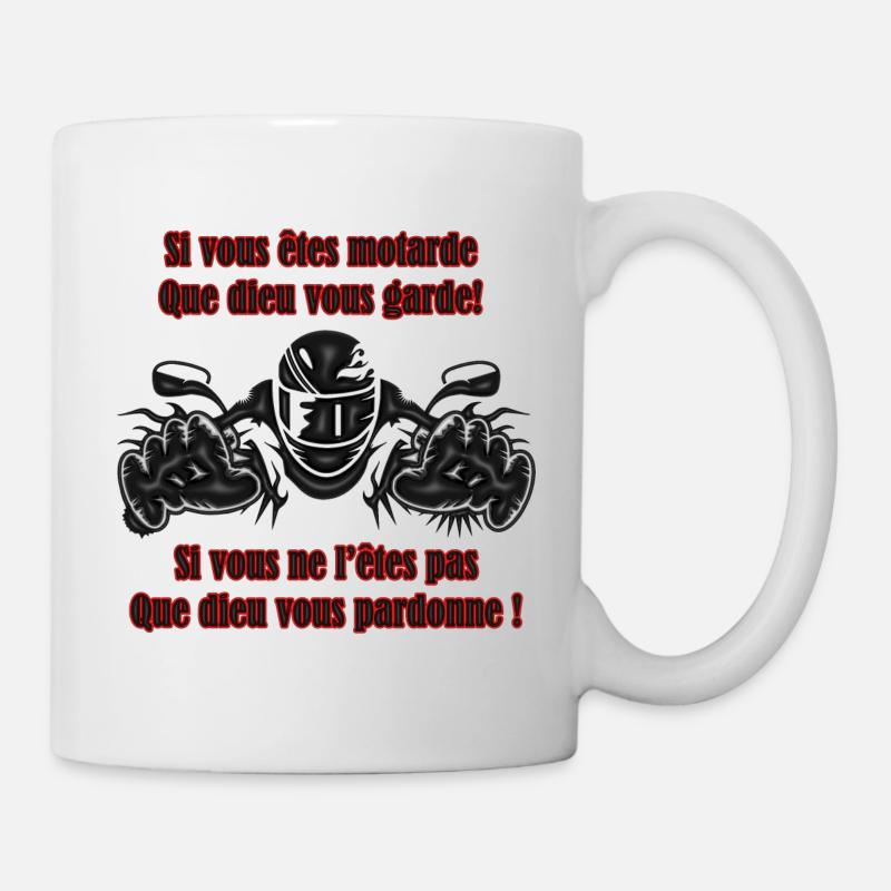 Si vous êtes motarde! - Mug blanc - blanc