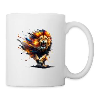 Wild Lion in Watercolor - Mug - white - Right