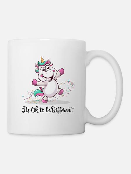 Lustiges Einhorn Einhörner Sprüche Fabelwesen Tier - Tasse - Weiß