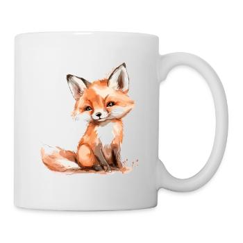 Babyfuchs, süßer kleiner Fuchs - Tasse - Weiß - Rechts