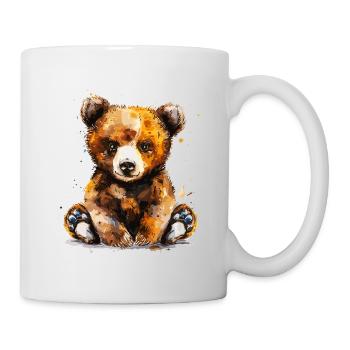 Baby grizzly, petit ours - Mug blanc - blanc - Droite