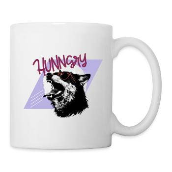 Affamé comme un loup - Rétro des années 80 - Mug blanc - blanc - Droite