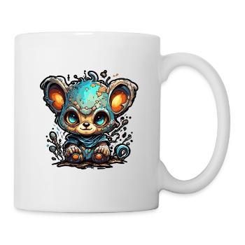 Astronaut / Space / Animal / Bear / Spaceship - Mug - white - Right