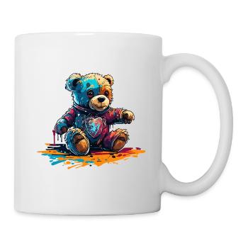 Astronaut / Space / Animal / Bear / Spaceship - Mug - white - Right