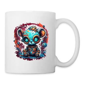 Astronaut / Space / Animal / Bear / Spaceship - Mug - white - Right
