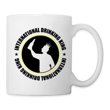 Drinking King Party Spruch - Tasse - Weiß - Rechts