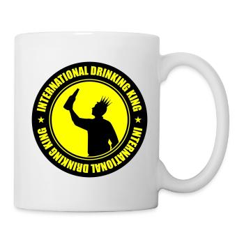 Drinking King Party Spruch - Tasse - Weiß - Rechts