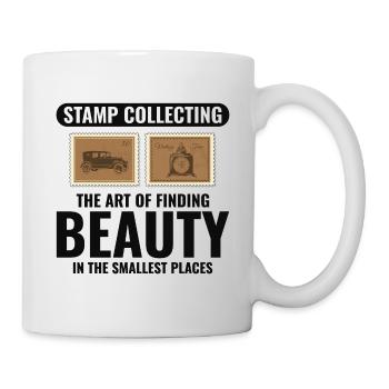 Briefmarkensammler Sammler Hobby Philatelist - Tasse - Weiß - Rechts