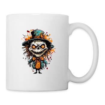 Vogelscheuche / Erntehelfer / Maisfeld / Feld - Tasse - Weiß - Rechts