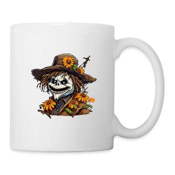Vogelscheuche / Erntehelfer / Maisfeld / Feld - Tasse - Weiß - Rechts