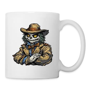 Vogelscheuche / Erntehelfer / Maisfeld / Feld - Tasse - Weiß - Rechts