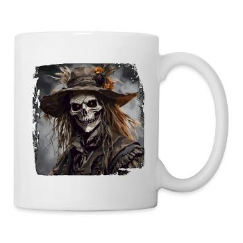 Vogelscheuche / Erntehelfer / Maisfeld / Feld - Tasse - Weiß - Rechts