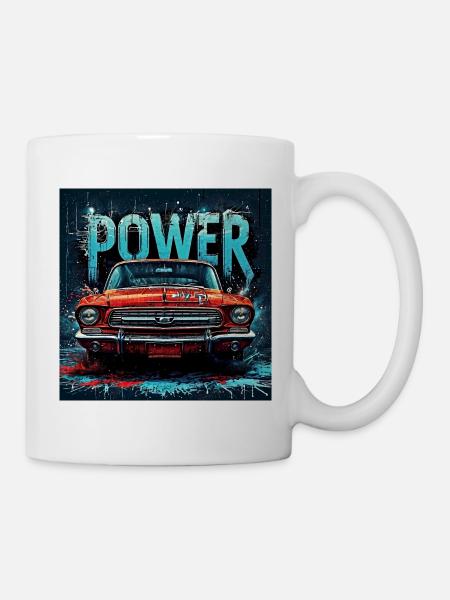 POWER - Mug blanc - blanc