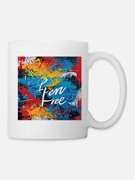 I am free - Mug blanc - blanc