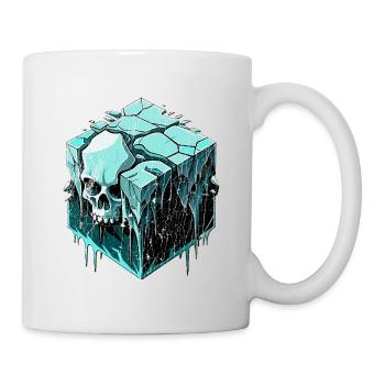 Ice-cube Skull // Skull FS0200 - Mug - white - Right